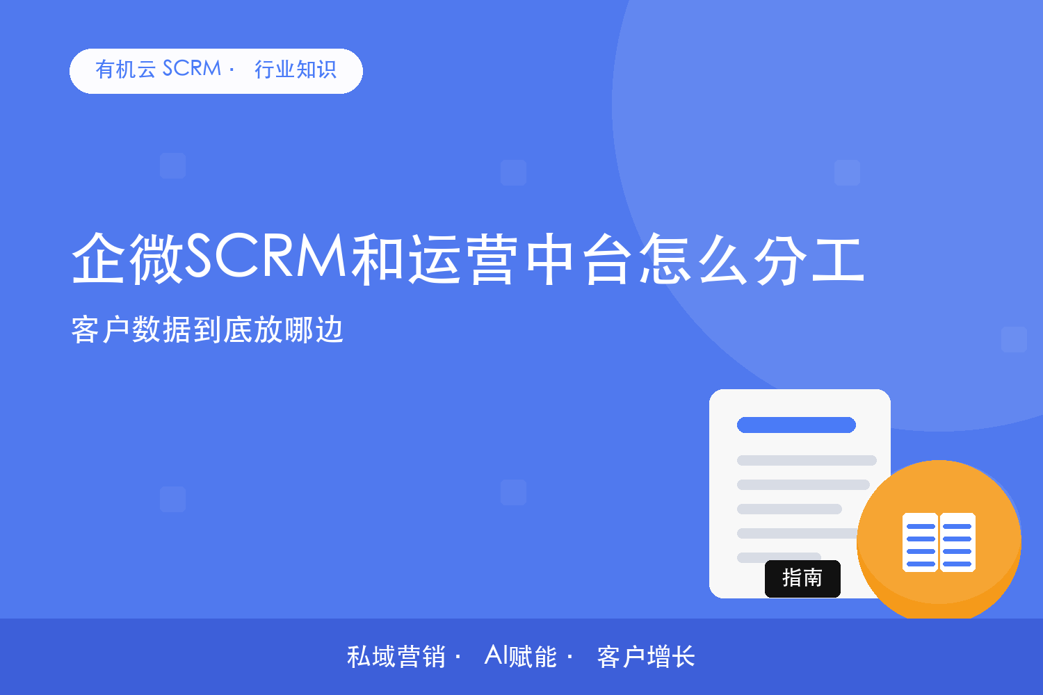 企微SCRM和运营中台怎么分工？客户数据到底放哪边 配图